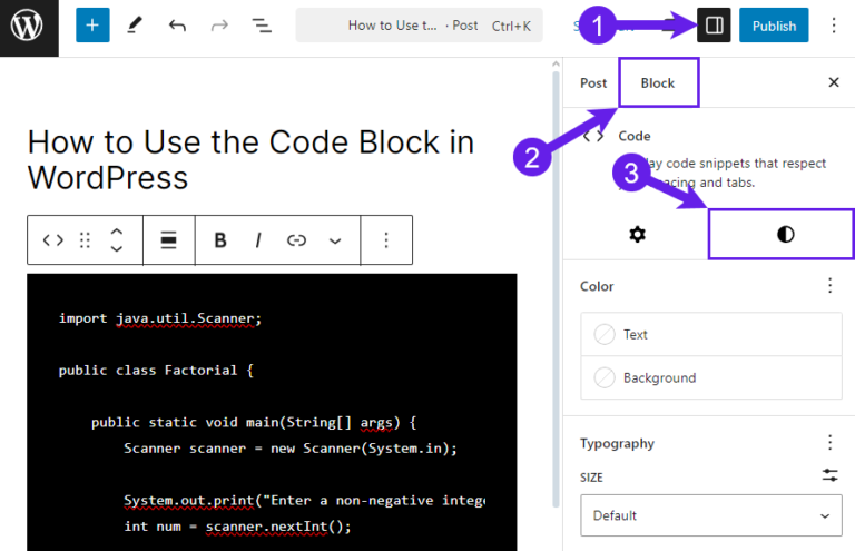 How to Use the Code Block in WordPress in 3 Simple Steps