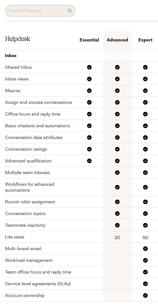 Product & Feature Comparison Table Examples That Work