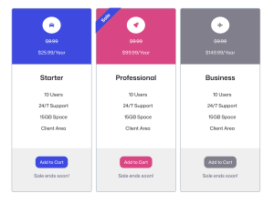 Iconic Sale Highlight Pricing Table pattern preview